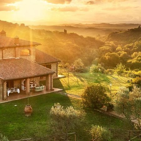 Casa Ora D'Oro - Panoramic Views / Pool / Private Garden Villa Trequanda Exteriör bild