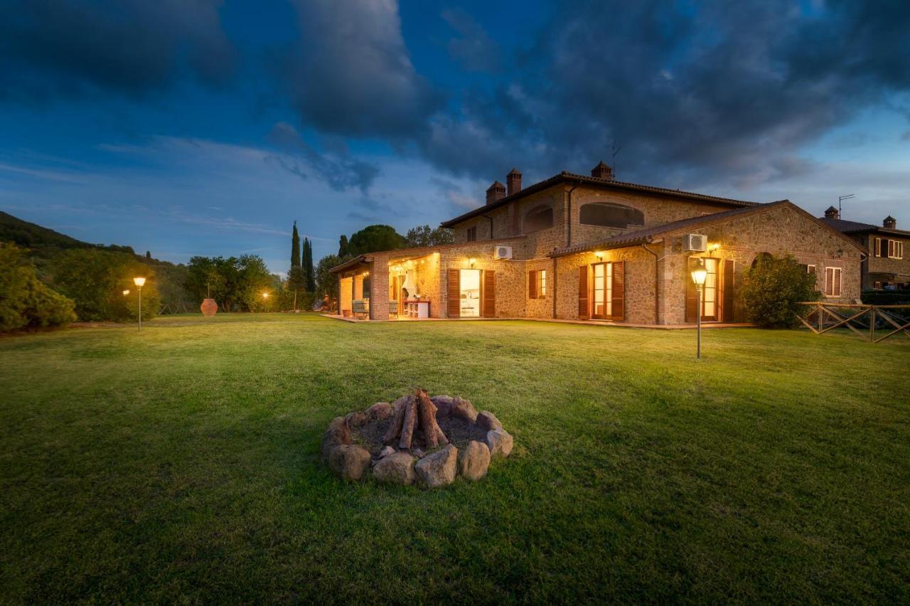 Casa Ora D'Oro - Panoramic Views / Pool / Private Garden Villa Trequanda Exteriör bild