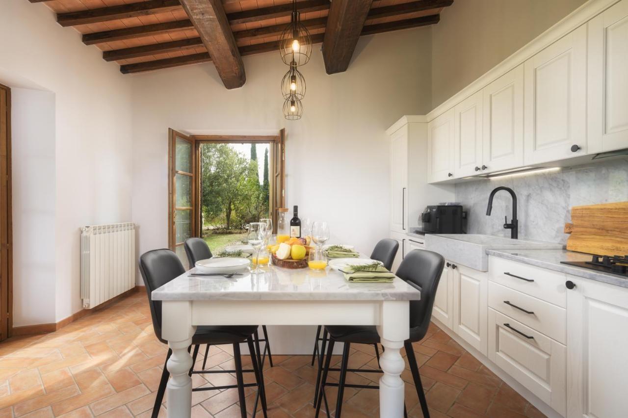 Casa Ora D'Oro - Panoramic Views / Pool / Private Garden Villa Trequanda Exteriör bild